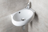 Sapho RIBERA keramické umývátko rohové 43x28, 5 cm, otvor pro baterii vpravo, bílá AR497