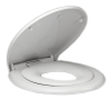 Aqualine WC sedátko s integrovaným dětským sedátkem, Soft Close, Easy Take, bílá FS125