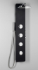 Polysan SPIRIT ROUND termostatický sprchový panel 250x1550mm, černá 71251