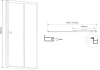 Aqualine AMADEO obdélníkový sprchový kout 1100x900 mm, L/P varianta, sklo Brick BTS110BTP90
