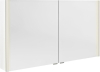 Sapho ALIX galerka s LED osvětlením, 2x dvířka, 126x70x17, 5cm, bílá AX126-0030
