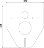 Mereo WC komplet pro zazdění s přislušenstvím MM01SET