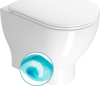 GSI CITY PRO WC mísa stojící, Swirlflush, 35x52cm, spodní/zadní odpad, bílá ExtraGlaze 911011