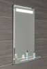 Aqualine Zrcadlo s LED osvětlením a policí 50x80cm, kolébkový vypínač ATH52