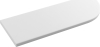 Sapho ABELINE rohová police rockstone 300x100mm, excentrická, bílá mat AE300-0101