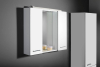 Aqualine ZOJA/KERAMIA FRESH galerka s LED osvětlením, 70x60x14cm, bílá 45025