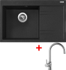 Granitový dřez Sinks RIM 780 L Granblack + Vitalia G5030