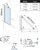 Polysan FISA vanová zástěna 800x1500mm, černá mat, čiré sklo FS1082-B