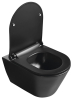 Sapho WC sedátko, SLIM, Soft Close, černá mat 100787-110