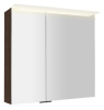 Sapho LINEX galerka s LED osvětlením, 80x70x15cm, borovice rustik LX080-0016