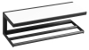 Sapho SKA nástěnná police 450x140x160mm, černá mat s bílou MDF deskou SKA401