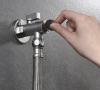 Aqualine Rohový kulový ventil 1/2"x3/8", s filtrem, pár, chrom 5312