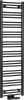 Bruckner ALBRECHT otopné těleso 400x1570 mm, středové připojení, černá mat 600.113.6