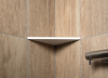 Sapho ABELINE rohová police rockstone 250x250mm, bílá mat AE250-0101