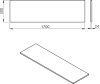 Sapho PLATO deska Rockstone 1700x24x500mm, bílá mat PL170-0101