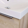 Mereo Mailo, koupelnová skříňka s umyvadlem z litého mramoru 121 cm, bílá, chrom madlo CN513M