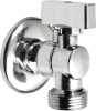 Aqualine Pračkový kulový ventil se zpětným ventilem 1/2"x3/4" - L, chrom 5310