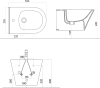 Sapho AVVA bidet závěsný 35, 5x53 cm, bílá 100324