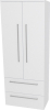 Mereo Bino, koupelnová skříňka vysoká 163 cm, dvojitá, Multidecor, Arktická bílá CN699BIAA