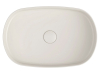 Isvea INFINITY OVAL keramické umyvadlo na desku, 55x36cm, ivory 10NF65055-2K