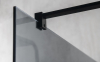Gelco VARIO BLACK jednodílná sprchová zástěna k instalaci ke stěně, sklo nordic, 700 mm GX1570-06
