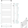 Sapho METRO otopné těleso 450x890 mm, černá mat IR400TB