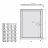 Polysan KARIA sprchová vanička z litého mramoru, obdélník 100x80cm, bílá 45511