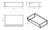 Sapho SKA konzole pod umyvadlo 750x200x460mm, bílá mat SKA212