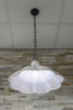 Sapho LAMPEDUSA závěsné svítidlo E27, 60W, 230V, IP21, keramické stínítko, mosazný řetěz MC011C