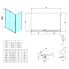 Polysan ROLLS obdélníkový sprchový kout 1500x900 mm, L/P varianta, čiré sklo RL1515RL3315