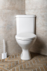 Aqualine CLIFTON rohové WC kombi, dvojtlačítko 3/6l, zadní/spodní odpad, bílá FS1PK