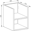 Mereo Aira, koupelnová skříňka 40 cm, spodní, Multidecor, Ořech Pacifik přírodní CN795SOPP2