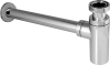 Mereo Sifon umyvadlový kulatý, celokovový s převlečnou maticí, pochrom. mosaz, 5/4"x ø 32 mm CH12