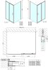 Polysan EASY obdélníkový sprchový kout 1100x800mm, čiré sklo L/P varianta EL1115EL3215