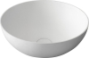 Sapho THIN umyvadlo na desku, Rockstone Ø 39 cm, bílá mat WN185
