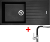 Granitový dřez Sinks PERFECTO 1000 Pureblack+ENIGMA S GR PE10026ENSGR26