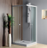 Aqualine ALAIN čtvercová sprchová zástěna 800x800 mm, sklo Brick BTQ800