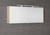 Sapho CLOE galerka s LED osvětlením 120x50x18cm, jilm bardini CE120-0013
