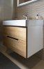 Sapho Koupelnový set MEDIENA 80, bílá mat/dub natural KSET-045