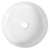 Isvea INFINITY ROUND keramické umyvadlo na desku, průměr 36cm, bílá 10NF65036