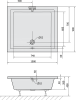 Polysan DEEP hluboká sprchová vanička, obdélník 100x90x26cm, bílá 72340