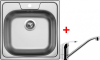 Nerezový dřez Sinks CLASSIC 480 5V+PRONTO CL4805VPRCL