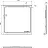 Sapho GEMINI zrcadlo s LED osvětlením 55x55cm GM055