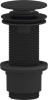 Sapho Umyvadlová výpust 5/4“, click-clack, velká zátka, 10-80mm, ABS/černá mat CV1132B