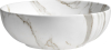Sapho RONDANE keramické umyvadlo na desku Ø 41cm, bianco carrara AR435BC