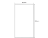 Aqualine Zrcadlo s fazetou 50x90cm, CU free 22497