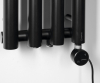 Sapho PILON otopné těleso 270x1800mm, se čtyřmi háčky pro ručník, černá mat IZ122T