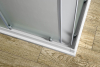 Aqualine ALAIN čtvercová sprchová zástěna 900x900mm, sklo Brick BTQ900