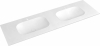 Sapho TREOS dvojumyvadlo 151, 6x51, 3 cm, rockstone, bílá mat TS152-0101
