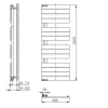Aqualine MILI otopné těleso 600x1222 mm, bílá DC620T